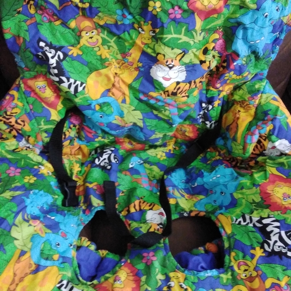 Animal Print Baby Shopping Cart Cover - Picture 5 of 6